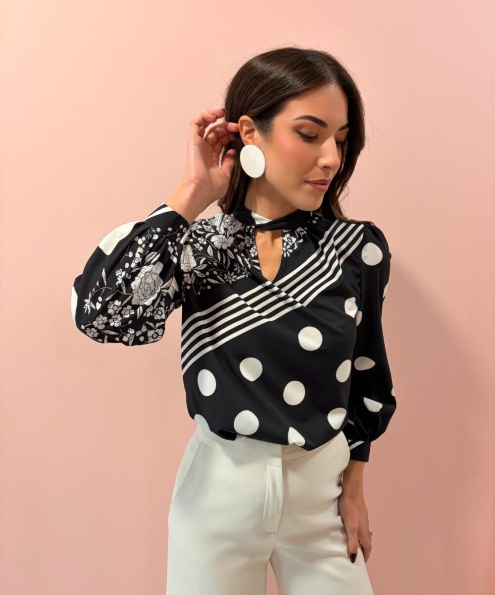 Blusa cuello y pico coll. Preludio