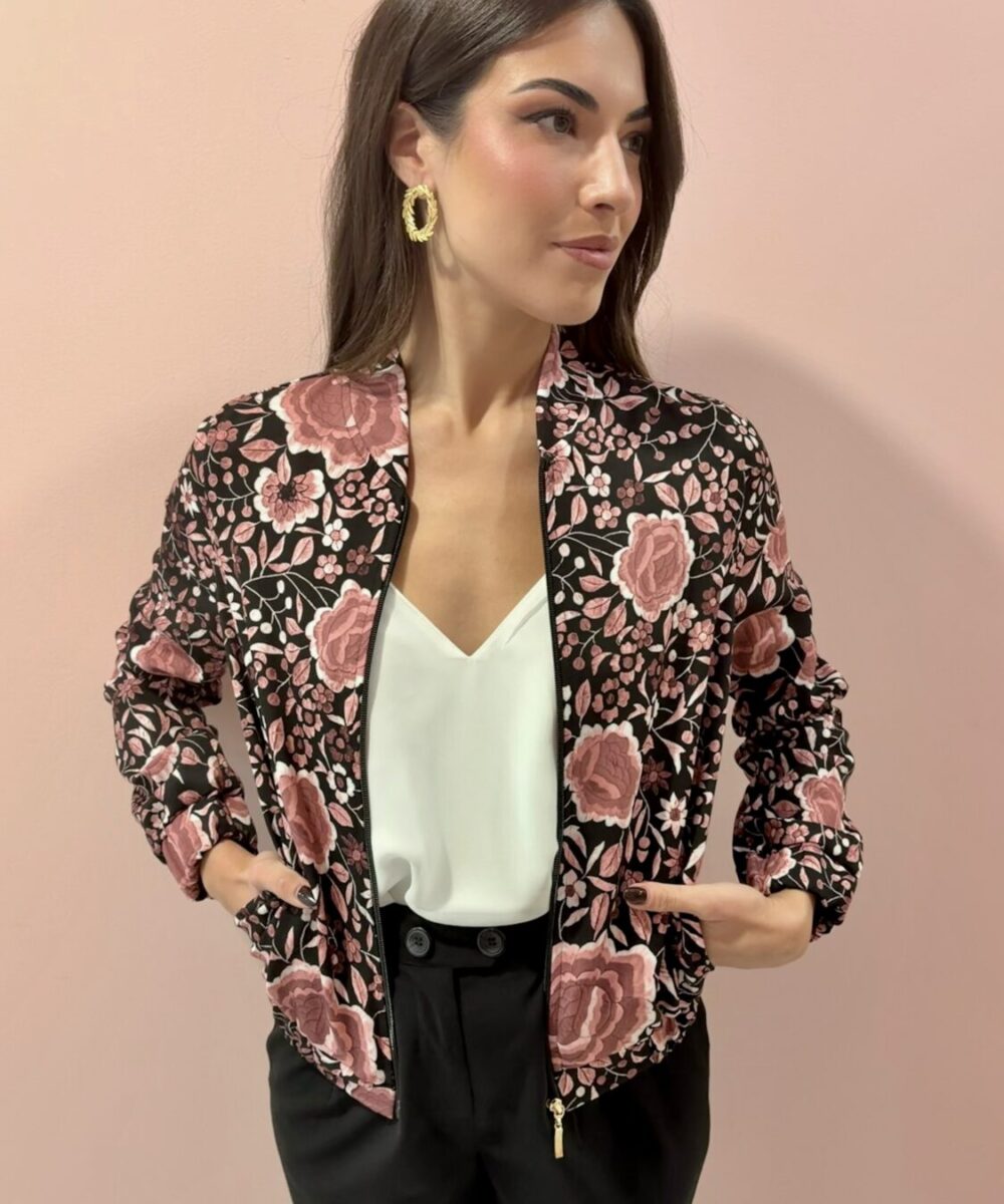 Bomber manton rosa