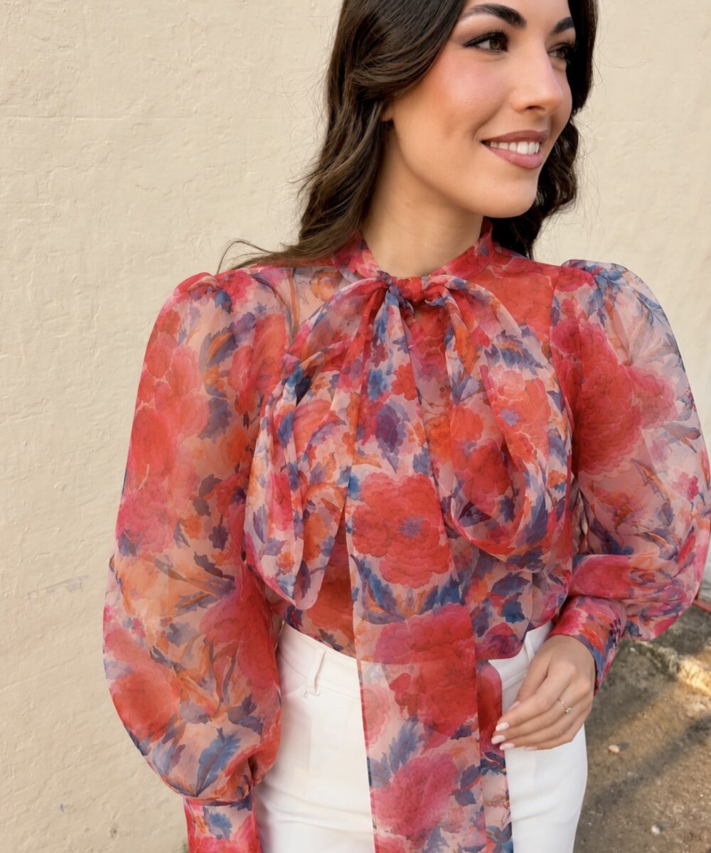 Alternative view of Blusa organza